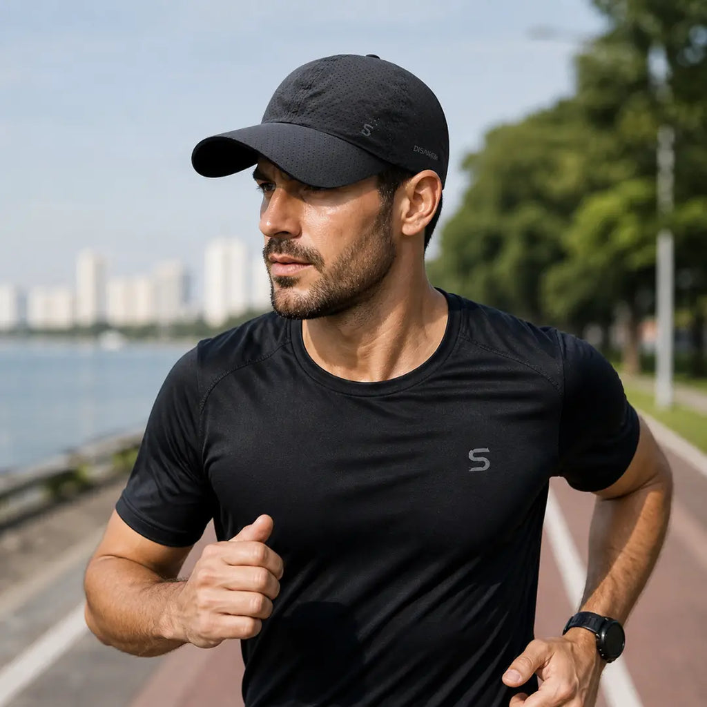 Boné de Corrida Unissex Leve Respirável com Proteção Solar