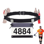 Cinto Porta Número para Corrida Ajustável com Suporte para Gel
