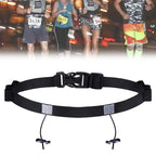 Cinto Porta Número para Corrida Ajustável com Suporte para Gel
