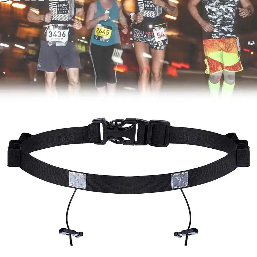 Cinto Porta Número para Corrida Ajustável com Suporte para Gel