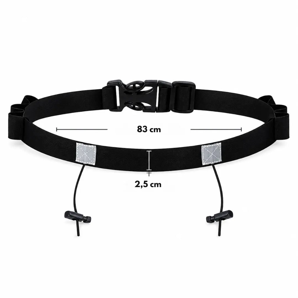 Cinto Porta Número para Corrida Ajustável com Suporte para Gel