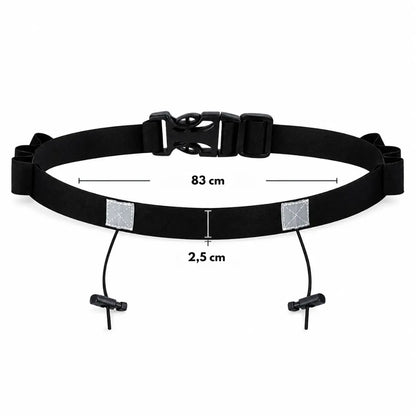 Cinto Porta Número para Corrida Ajustável com Suporte para Gel