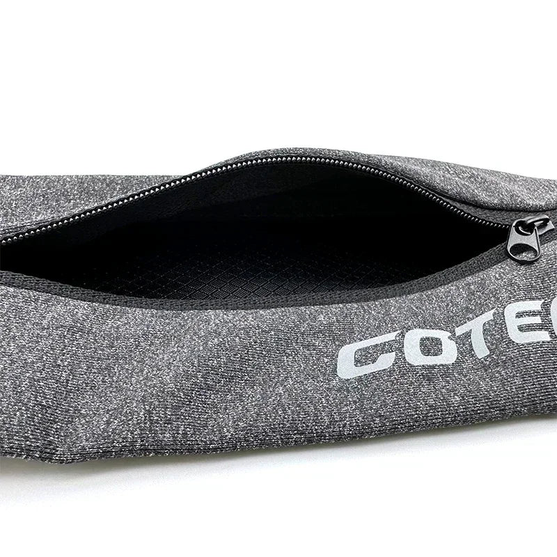 Cinto Refletivo de Corrida com 2 Bolsos Ajustável e Impermeável