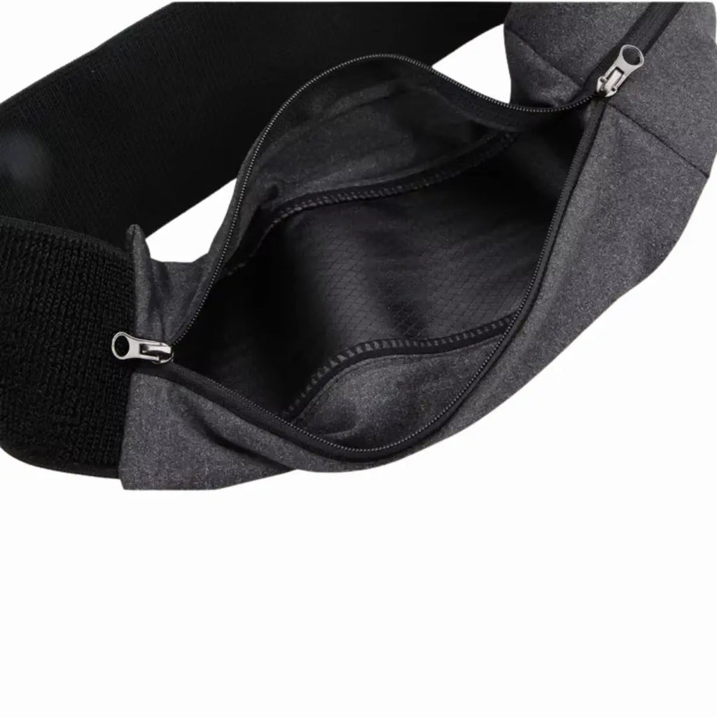 Cinto Refletivo de Corrida com 2 Bolsos Ajustável e Impermeável