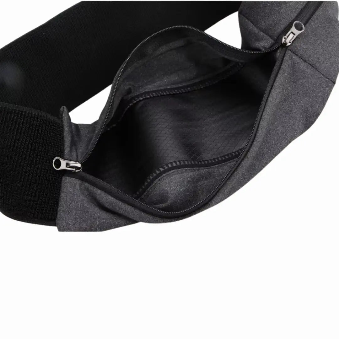 Cinto Refletivo de Corrida com 2 Bolsos Ajustável e Impermeável