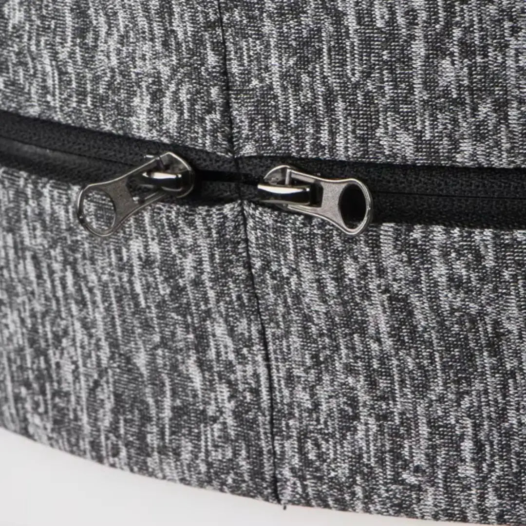 Cinto Refletivo de Corrida com 2 Bolsos Ajustável e Impermeável