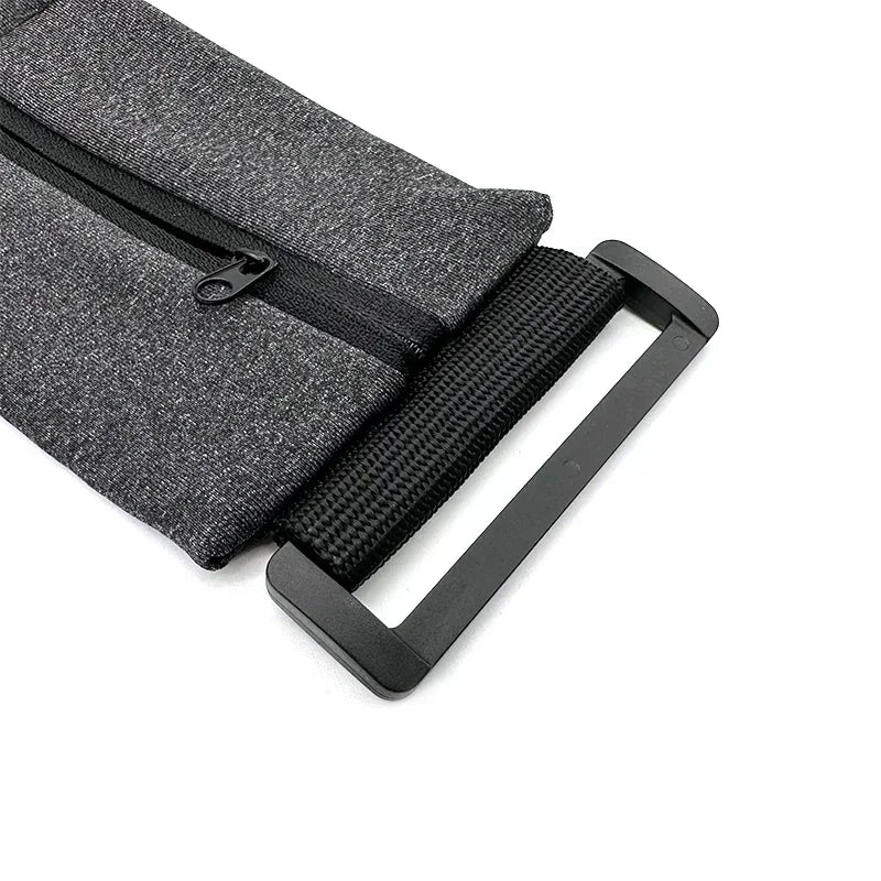 Cinto Refletivo de Corrida com 2 Bolsos Ajustável e Impermeável