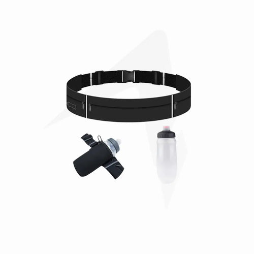 Cinto de Corrida com Garrafa 550ml Leve e Ajustável