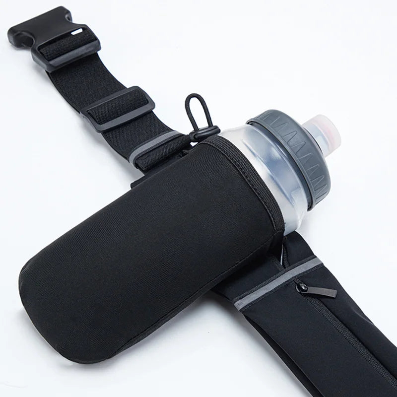 Cinto de Corrida com Garrafa 550ml Leve e Ajustável
