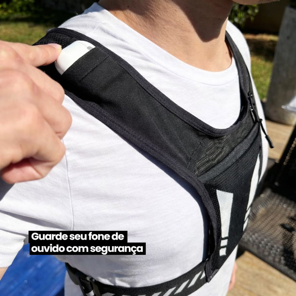 Colete de Corrida Refletivo com Porta Celular
