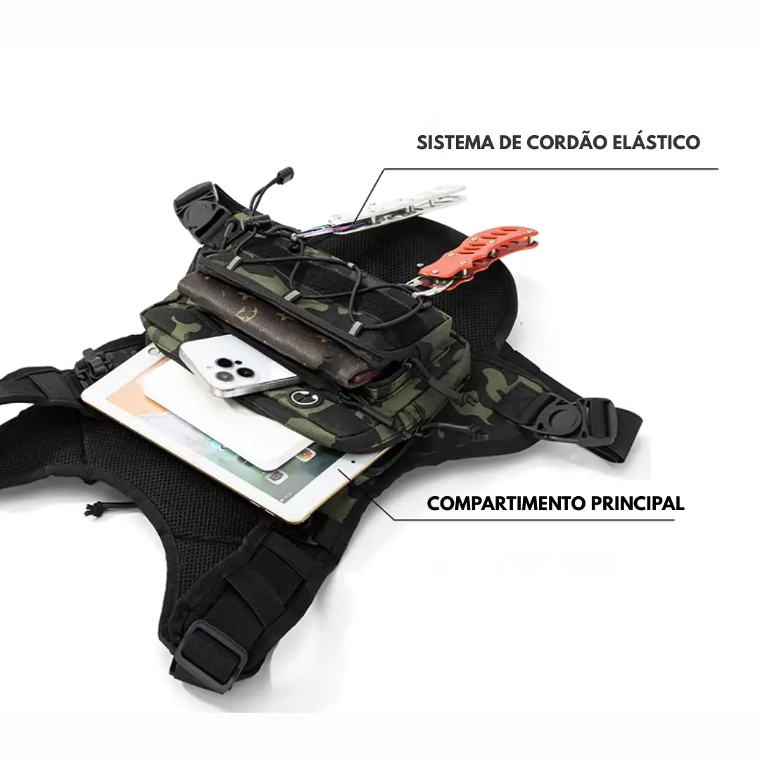 Colete de Corrida com Bolso Frontal Leve para Hidratação
