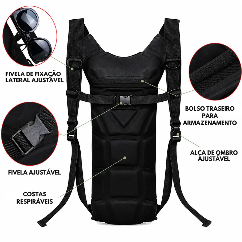 Colete de Hidratação 3L para Corrida e Outdoor Leve Impermeável