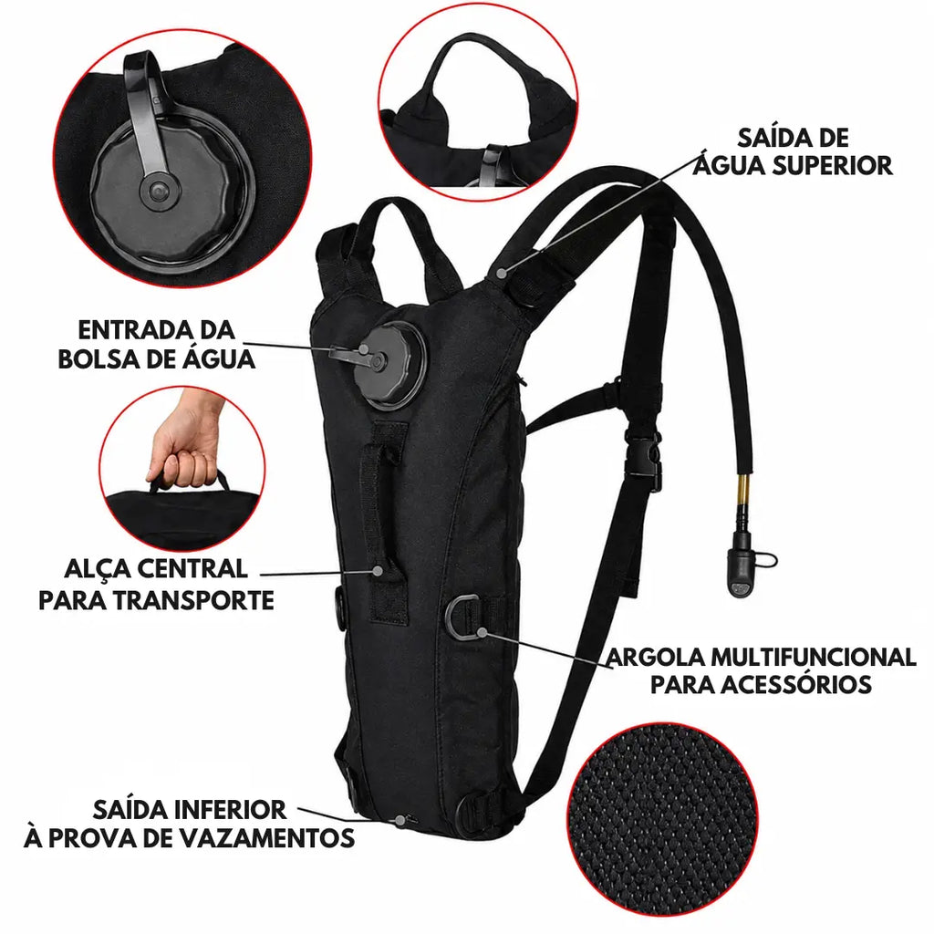 Colete de Hidratação 3L para Corrida e Outdoor Leve Impermeável