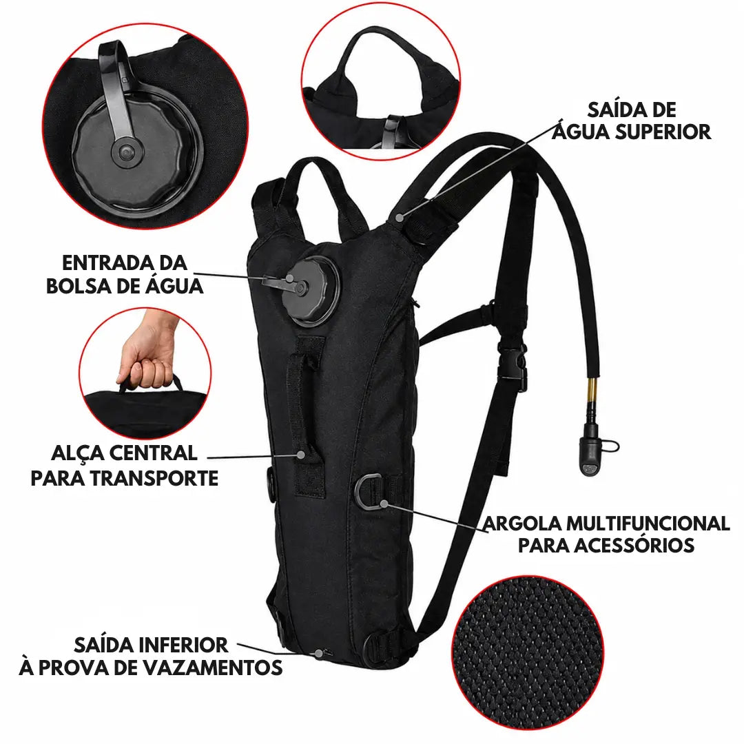 Colete de Hidratação 3L para Corrida e Outdoor Leve Impermeável
