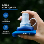 Garrafa Dobrável para Corrida Leve Compacta com Fluxo Rápido