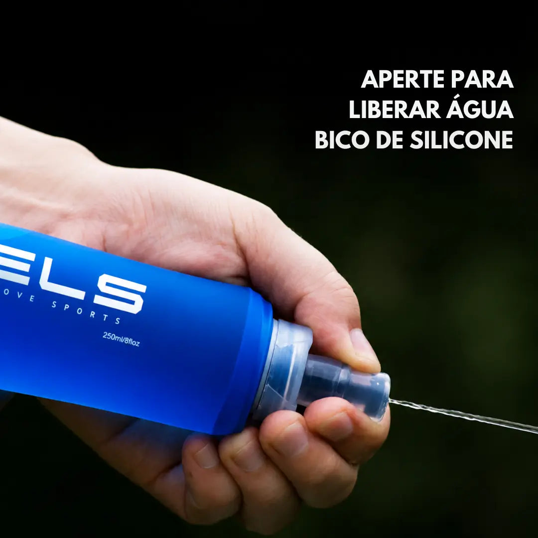 Garrafa Dobrável para Corrida Leve Compacta com Fluxo Rápido