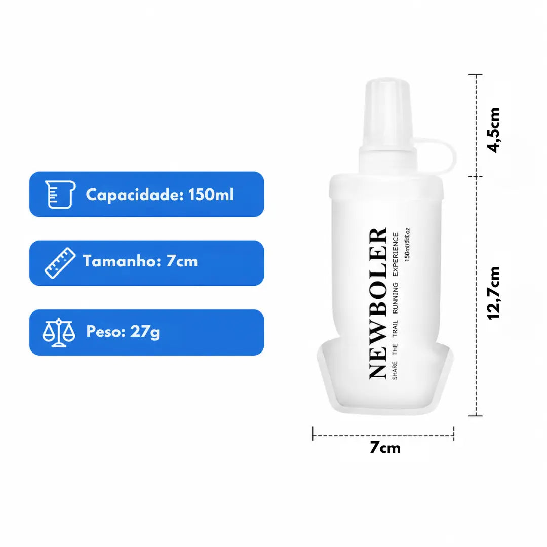 Garrafa Soft Flask Leve para Corrida Dobrável