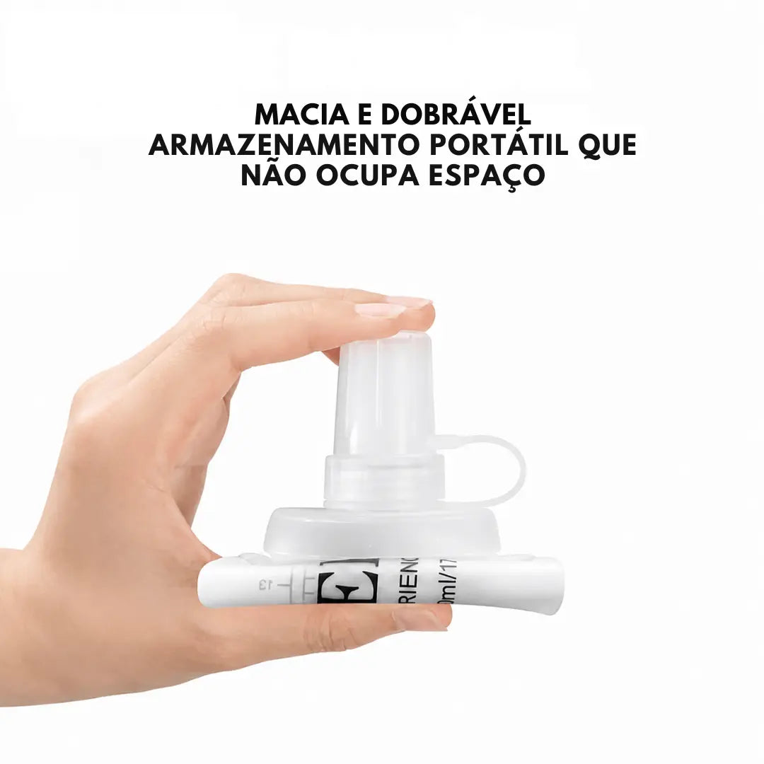Garrafa Soft Flask Leve para Corrida Dobrável