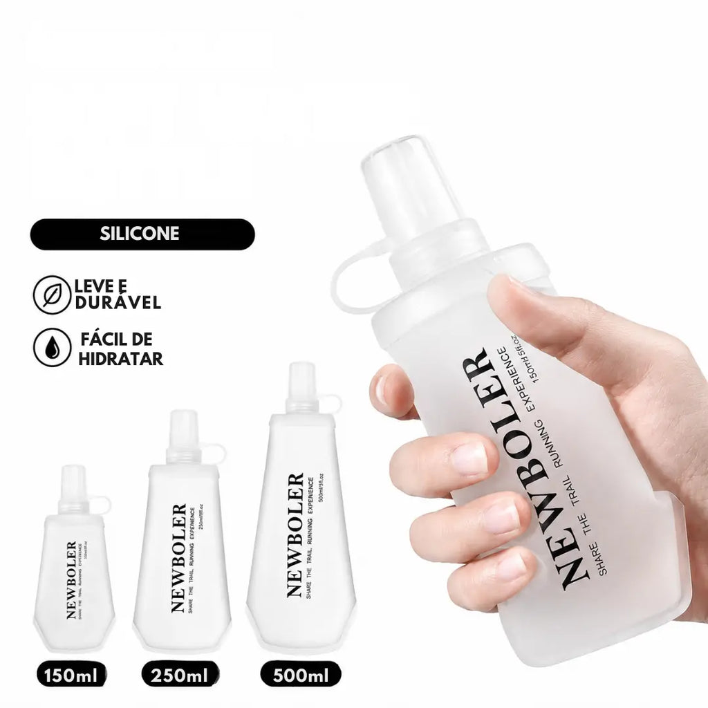 Garrafa Soft Flask Leve para Corrida Dobrável