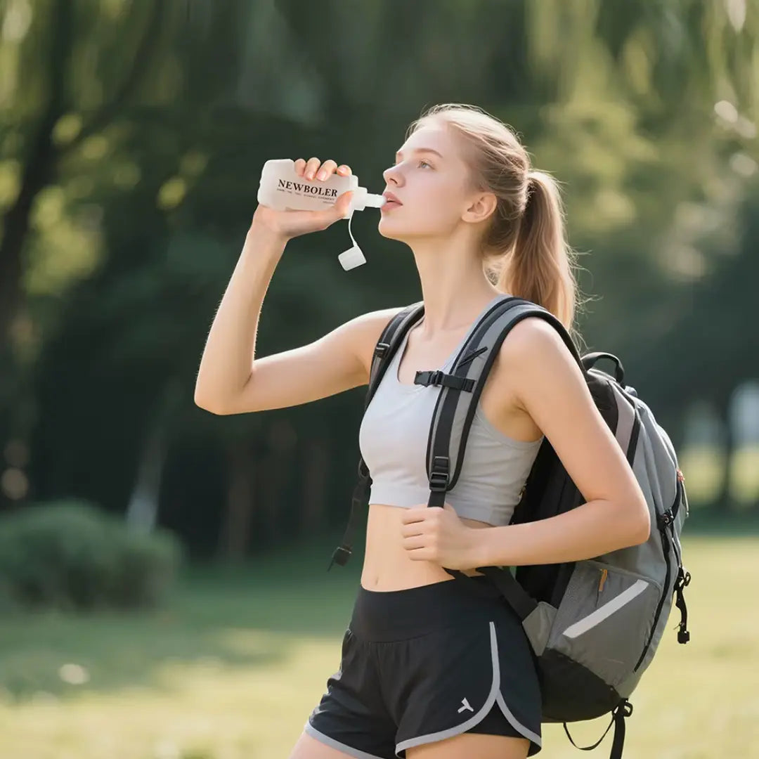 Garrafa Soft Flask Leve para Corrida Dobrável