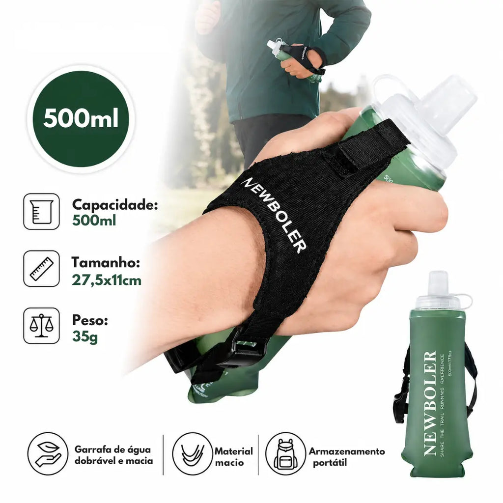 Garrafa de Pulso Dobrável 500ml