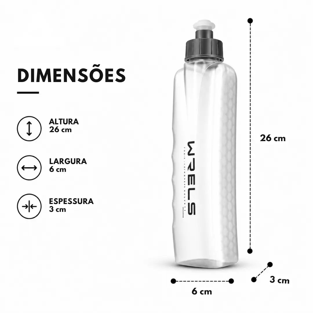 Garrafa de Água Curvada Ergonômica para Corrida