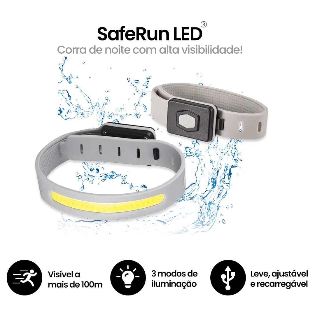 Faixa LED para Corrida Noturna