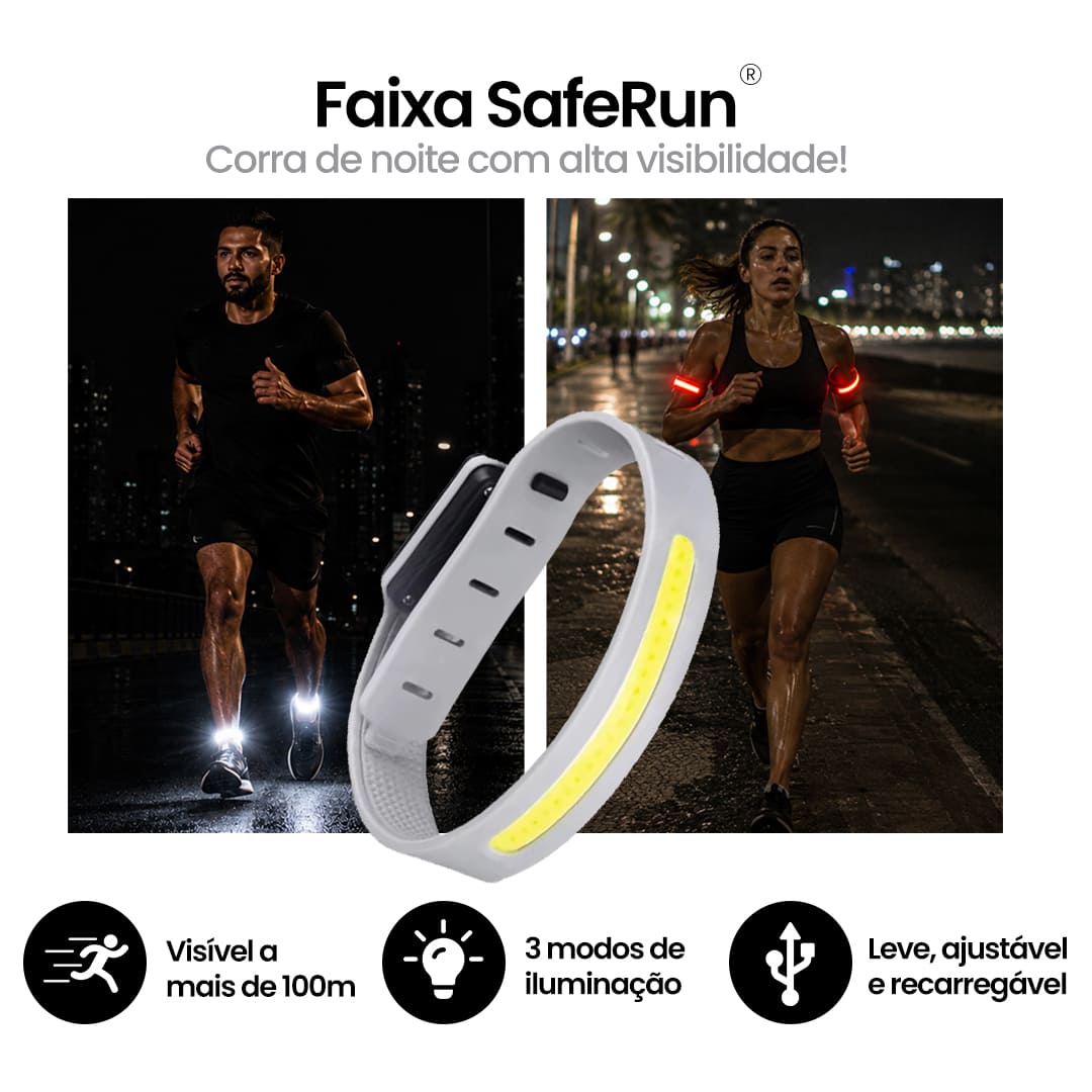 Faixa LED para Corrida Noturna
