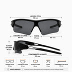 Óculos Corrida UV400 Full Cover Leve com Proteção Solar Total
