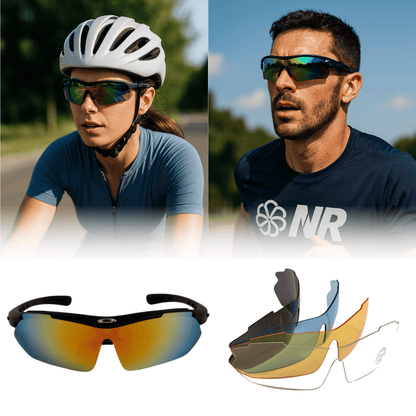 Óculos Esportivo Polarizado 5 Lentes