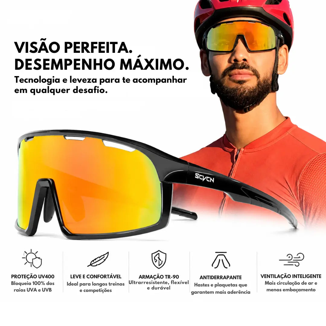 Óculos Outdoor UV400 para Corrida Leve e Resistente
