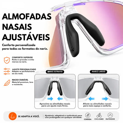 Óculos Outdoor UV400 para Corrida Leve e Resistente