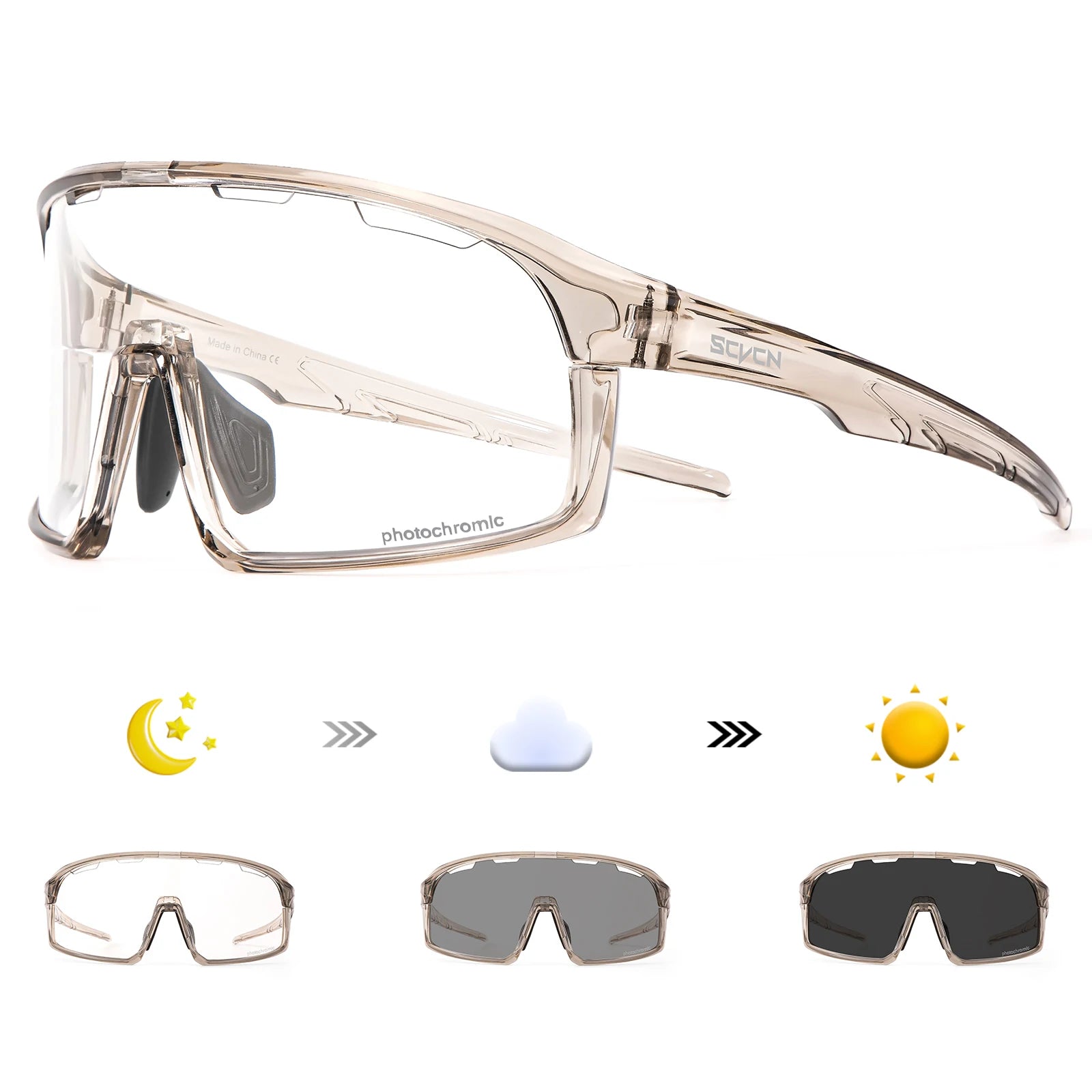 Óculos Outdoor UV400 para Corrida Leve e Resistente