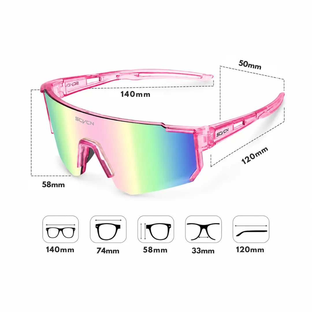 Óculos de Corrida UV400 Esportivo Leve e Resistente