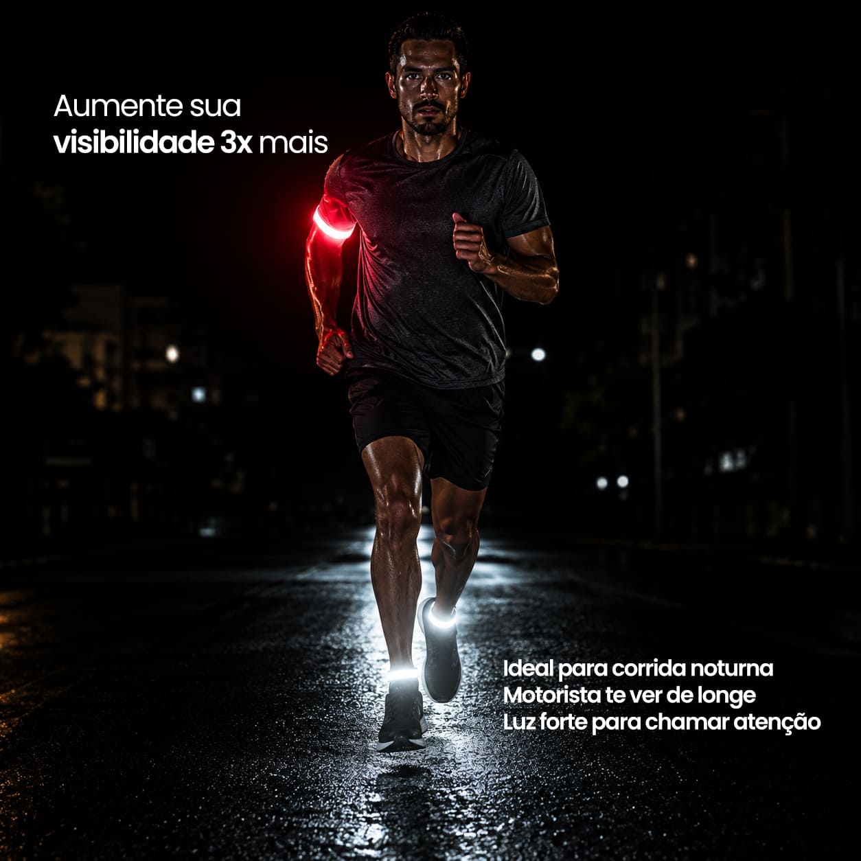 Faixa LED para Corrida Noturna